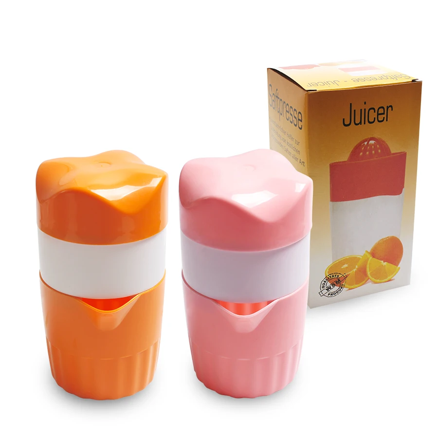 

2Color Multifunctional Plastic Manual Juicer Mini Baby Cup Manual Lemon Juicer Fruit Squeezer Original Juice For Healthy Life