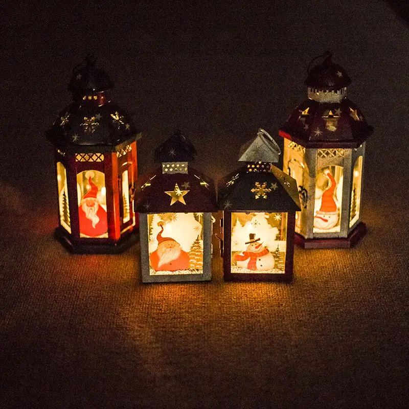 

Vintage Christmas Hanging Candlestick Candle Holders Lantern Tree Decor Ornament Christmas Decorations For House Navidad 2018