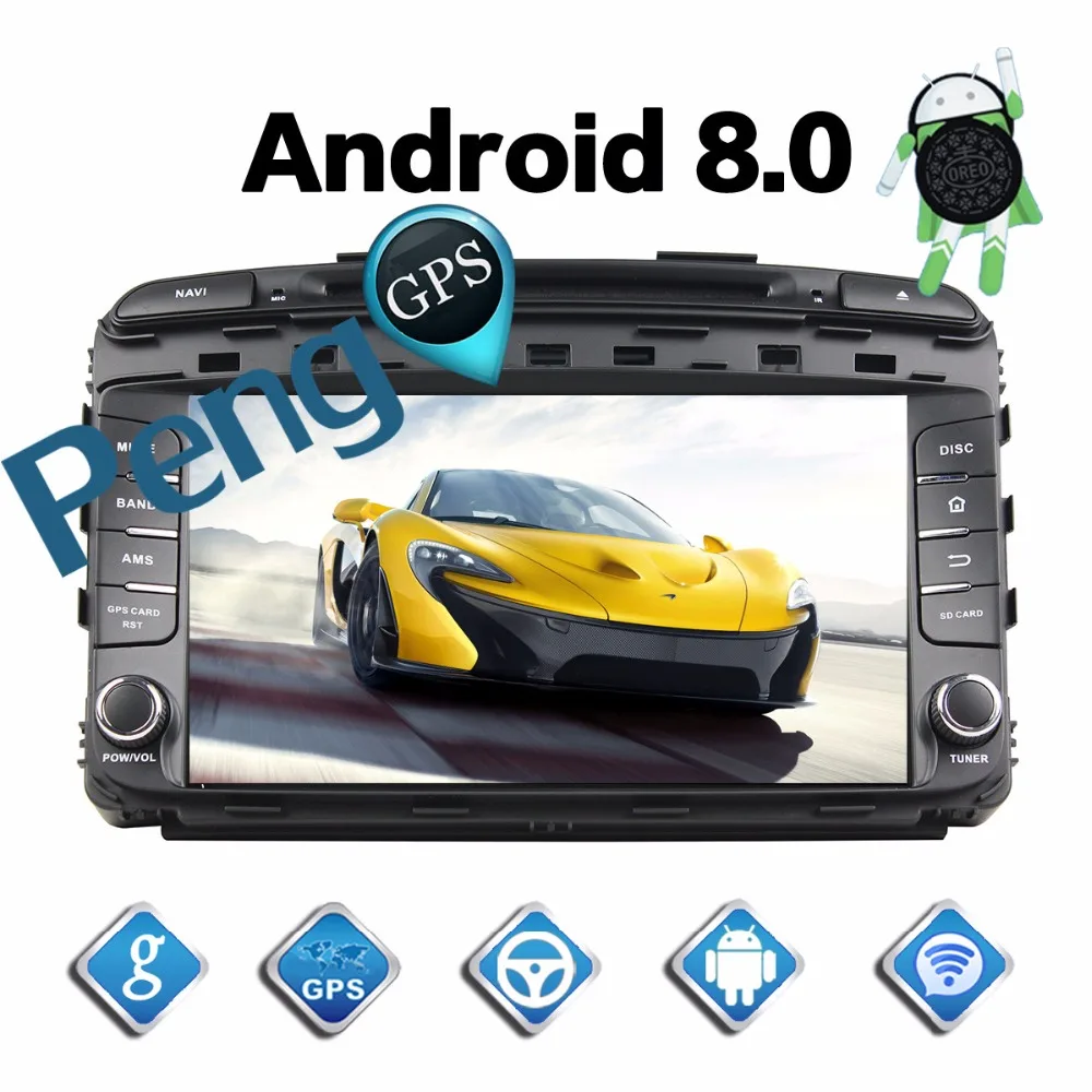 Автомагнитола 2 Din для Kia Sorento 4 + 32 ГБ 8 ядер Android 0 GPS навигация CD DVD плеер Bluetooth