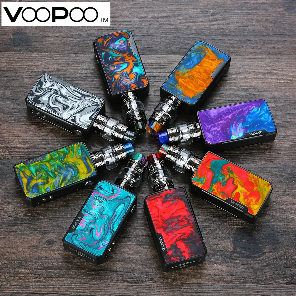 Комплект электронной сигареты Voopoo Drag 2 177 Вт TC с баком Uforce T2 SubOhm U2/U3 питание от двух