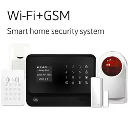 Wi-Fi Интернет GSM GPRS SMS сигнализации дома Системы Wi-Fi gsm сигнализация g90b плюс gsm дома охранной сигнализации с подкладкой аудио сигнал тревоги