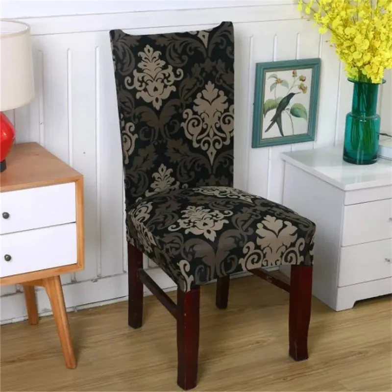 

European Stretch Spandex Chair Cover Elastic Armchair Slipcover Furniture Dinning Kithcen Seat Cover For Wedding Party Office