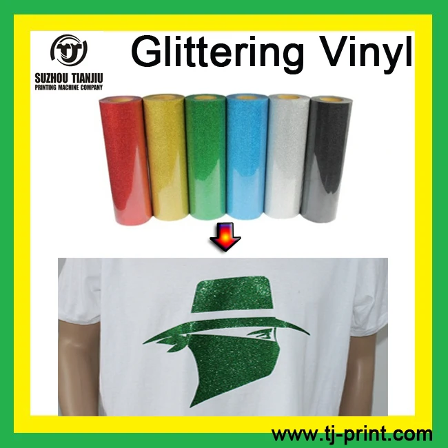

50CM X 6Meters/Roll 100% Korea Glitter Heat Transfer Vinyl Printing Heat press Flim diy cutting plotter vinyl