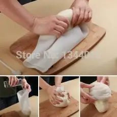 4500ml 3kg Flour Pouch Soft Porcelain Silicone Kneading Dough Bag For Flour Mashed Potatoes Pastry Blenders Kitchen Tool M0004-L