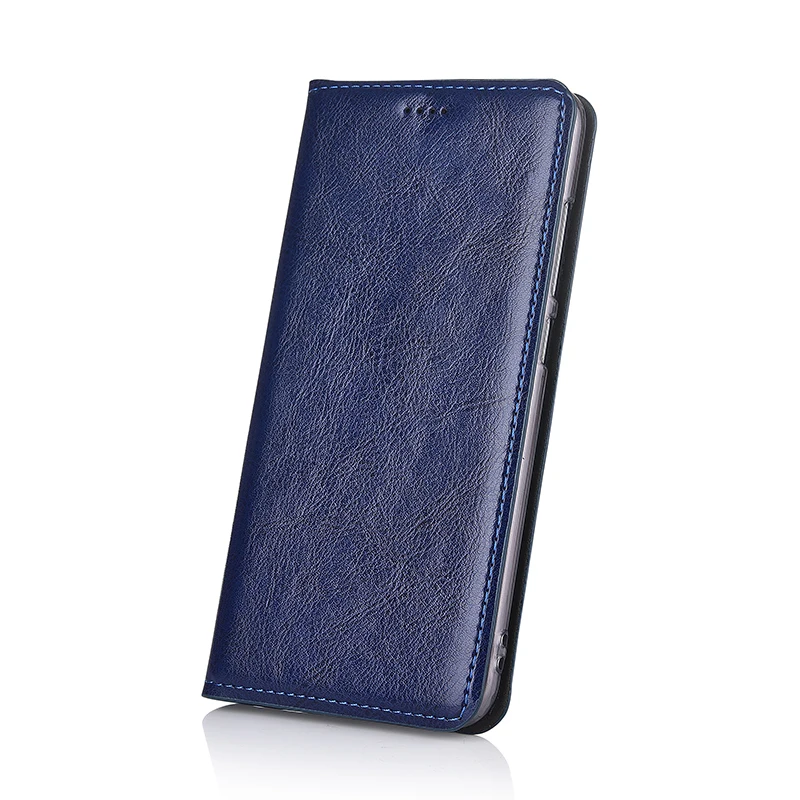  Genuine Cow Leather Card Design Case Cover For Xiaomi Redmi Note 5 Note5 Case Stand Flip Classic Ph