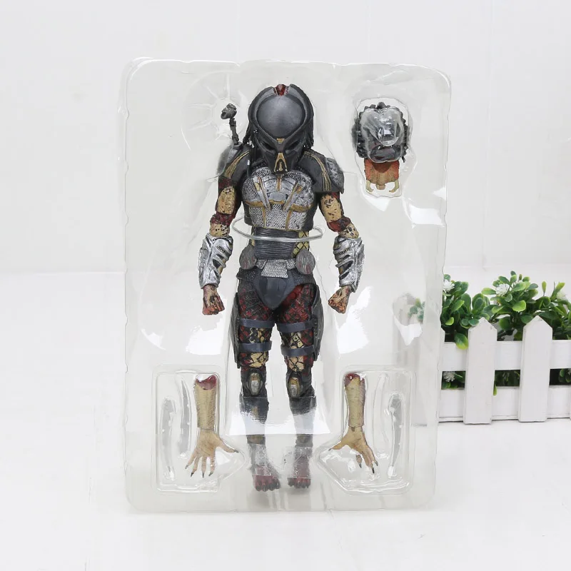 7," NECA Predator Ultimate 30th Anniversary Jungle Hunter ПВХ фигурка охотника за джунглями Unmasked Коллекционная модель игрушки куклы - Color: silver opp