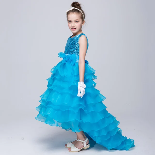 Christmas New Year Costumes Girls Dress Bow knot Children Clothes For