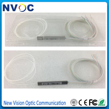 

5Pcs/Lot,1x8 Mini Fiber Optic PLC Splitter,1x8 0.9mm SM Mini Steel Tube 8 Ports Fiber PLC Splitter without Connector