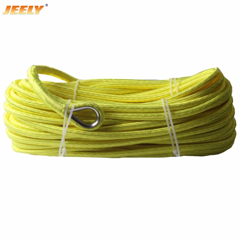 JEELY 10 мм * 30 м UHMWPE сердечник с полиэфирной оболочкой синтетический трос для