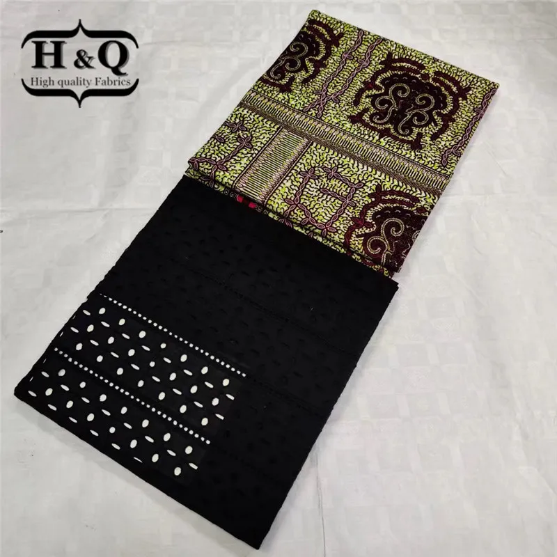 

New Arrival 2 Yards 100% Cotton Swiss Voile Lace African Lace Fabric 3 Yards Beautiful Veritable Wax Fabric For Evening dress