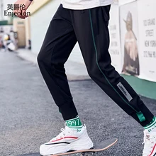 Enjeolon, брендовые новые модные мужские спортивные штаны, летние повседневные штаны, мужские уличные хип-хоп штаны длиной до лодыжки с эластичным поясом K6859