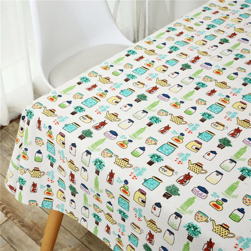Decorative Embroidery Table Cloth Linen Cartoon Tablecloth Rectangular Dining Table Cover Obrus Tafelkleed Mantel Mesa Nappe Decorative Embroidery Table Cloth Linen Cartoon Tablecloth Rectangular Dining Table Cover Obrus Tafelkleed Mantel Mesa Nappe