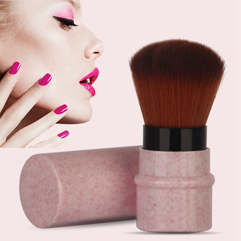 Portable 1Pcs Retractable Brush Small Telescopic Brush Cosmetic Face