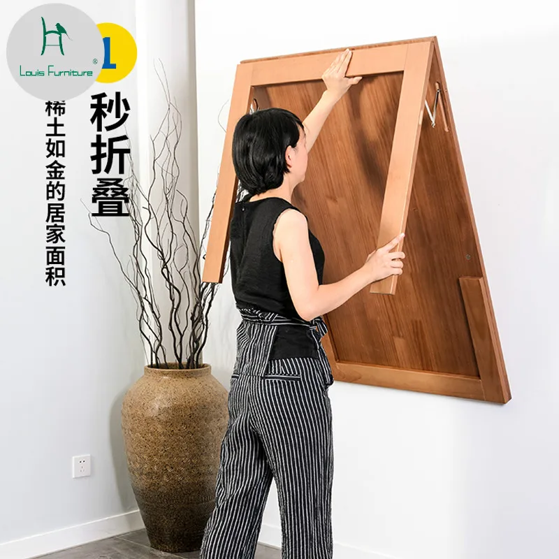 

Louis Fashion Folding Nordic Minimalist Small Apartment Wall Hanging Desk Creative Computer Table