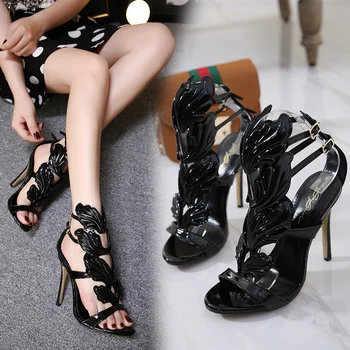 

Dropshiping Fashion Pumps Leaf Flame High Heel Pumps Women Shoes for Women Sexy Peep Toe High Heels Sandals Party Wedding Shoes