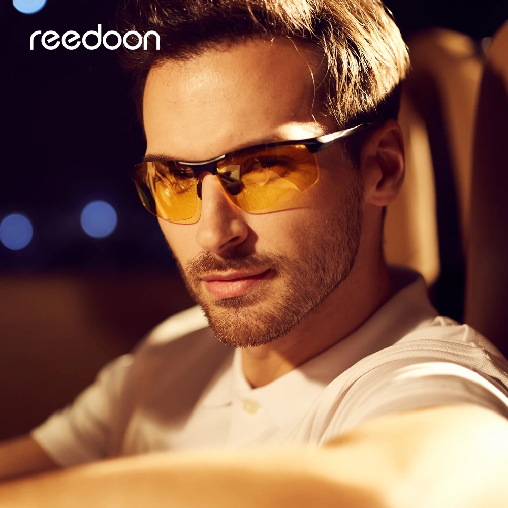 Солнцезащитные очки для ночного видения, мужские, поляризационные, HD, фотохромные линзы, UV400, желтые, для вождения, для водителей, для спорта, высокое качество