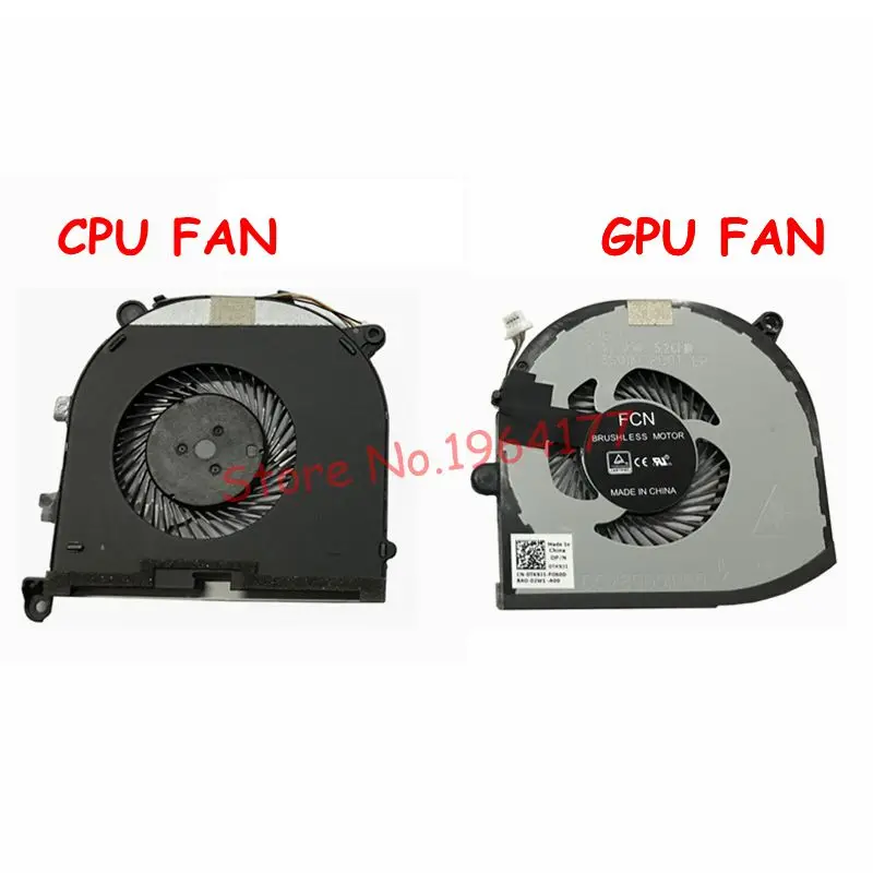 Новый вентилятор охлаждения процессора для DELL XPS 15 9560 серии Precision M5520 5520 GPU CPU Fan 0TK9J1