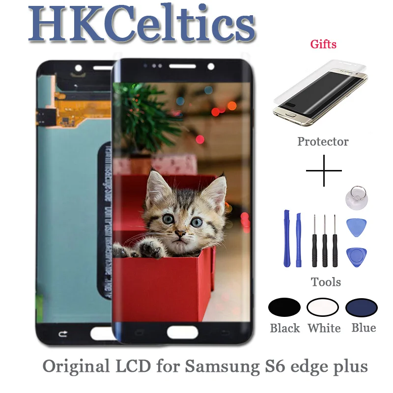 

100% Test AMOLED Display for 5.1'' Samsung Galaxy S6 Edge G925F/edge Plus LCD G928F Touch Screen Digitizer Assembly Replacement