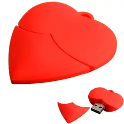 EC2 VOBERRY Мода флэш-накопитель 2 ГБ Сердце Любовь USB 2,0 металл флэш-памяти для хранения Thumb U диск Jun13