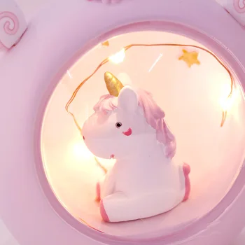 Cute Unicorn Resin Night Lamp
