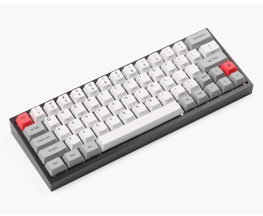 Kbdfans Новое поступление клавишные колпачки pbt diy механическая клавиатура gk64 колпачки 2u сдвиг dz60