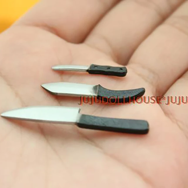 3pcs 1/12 Cute Dollhouse miniatures kitchen Knife set Mini Furniture  Accessories toys - AliExpress