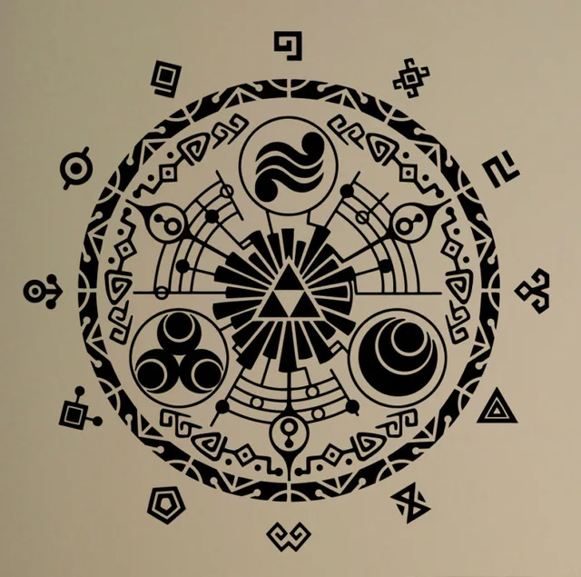 buy Gate Of Time Wall Sticker Legend of Zelda Vinyl Decal Removable Nursery Home Interior Bedroom Decor Kids Children Room Mural