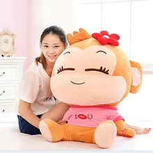 70 см милая плюшевая обезьянка игрушка cici обезьяна кукла подушка подарок на день рождения w6290