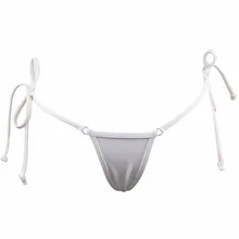 Мини Микро Бикини, сексуальный Бразильский бикини с завязками сбоку, нижняя часть купального костюма, женские стринги, Трусы-танга