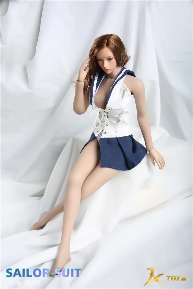 1//6 Scale Black PU Leather Skirt for 12/'/' Female Soldier Figure Accessories
