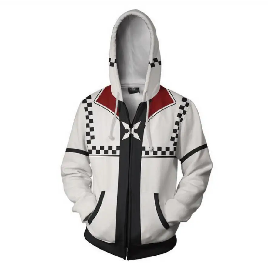 High Quality Large Size S-5XL Kingdom Heart 3D Hoodies Sweatshirt Cosplay Man Woman Zipper Thin Sweatshirts Coat | Мужская одежда