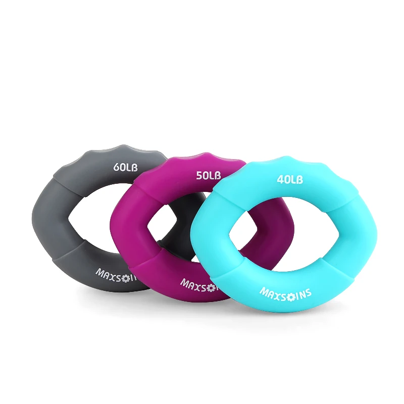 

Hand Grips Muscle Power Training Rubber Ring Exerciser Finger Hand Grip Hand Gripper Gripping Ring Carpal Expander Fitness