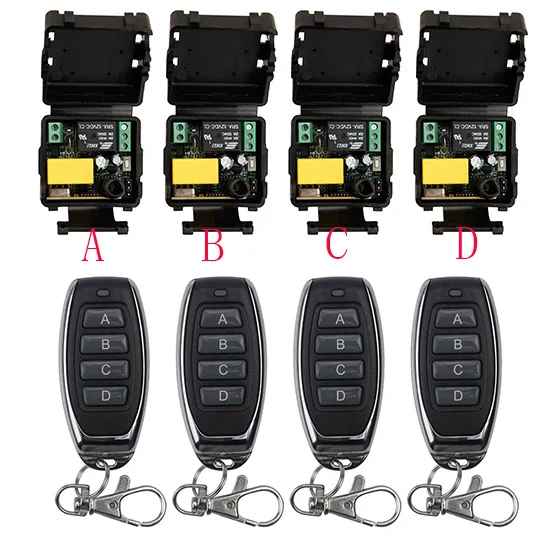 AC220V 1CH 10A RF Wireless Remote Control Relay Switch Security System