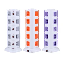 5 слоев 19 способов универсальная умная электрическая вилка Вертикальная розетка переменного тока с автономным переключателем+ 2 порта usb