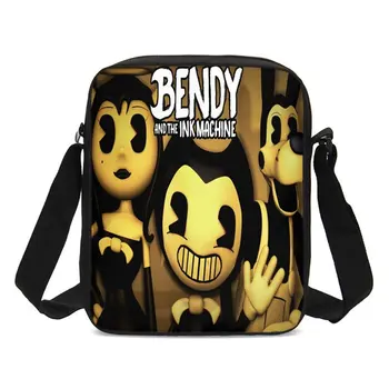 

Bendy And The Ink Machine Cartoon Handbags Girls Sling Bags Women Messenger Bag Purse Crossbody Bags For Boys Children TravelBag