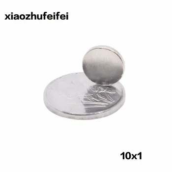 

50Pcs 10*1 mm N50 Super Strong Rare Earth NdFeB Magnets Neodymium Magnet 10mm*1mm Round Cylinder Permanent Sheet