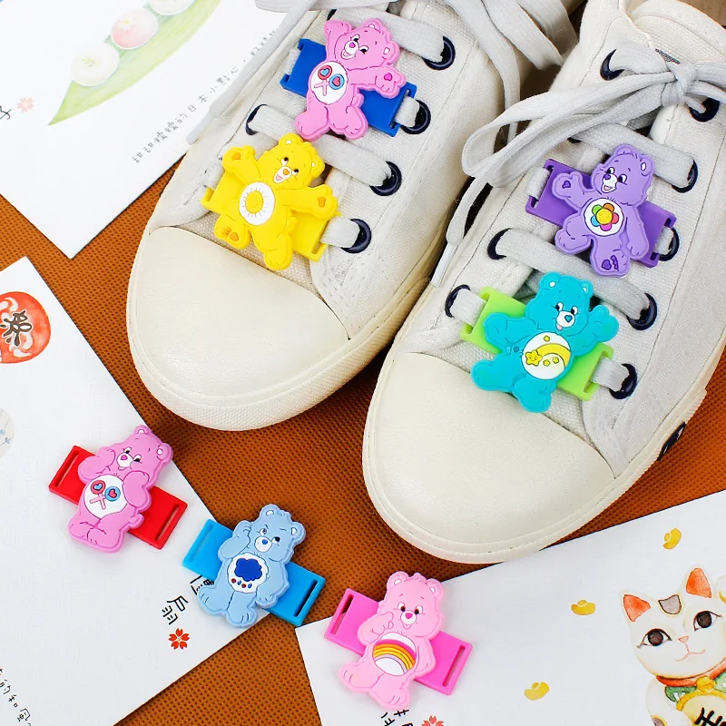 

Care bears rainbow bears anime action figure PVC Shoelace buckle Children's favorite gifts Shoes accessories Toys for children