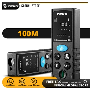 

Global DEKO LRD110 Laser Distance Meter 100M Handheld Digital Dual Measure Laser Rangefinder Distance/Area/Volume/Pythagorean