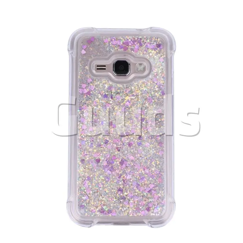 Dynamic Liquid Glitter Sand Quicksand Star TPU Case for Samsung Galaxy J1 2016 J120 - Rose