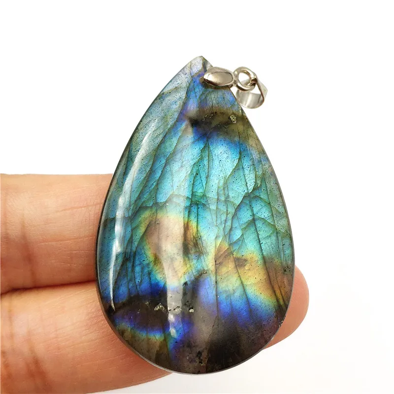 Natural Labradorite Necklace Pendant (3)