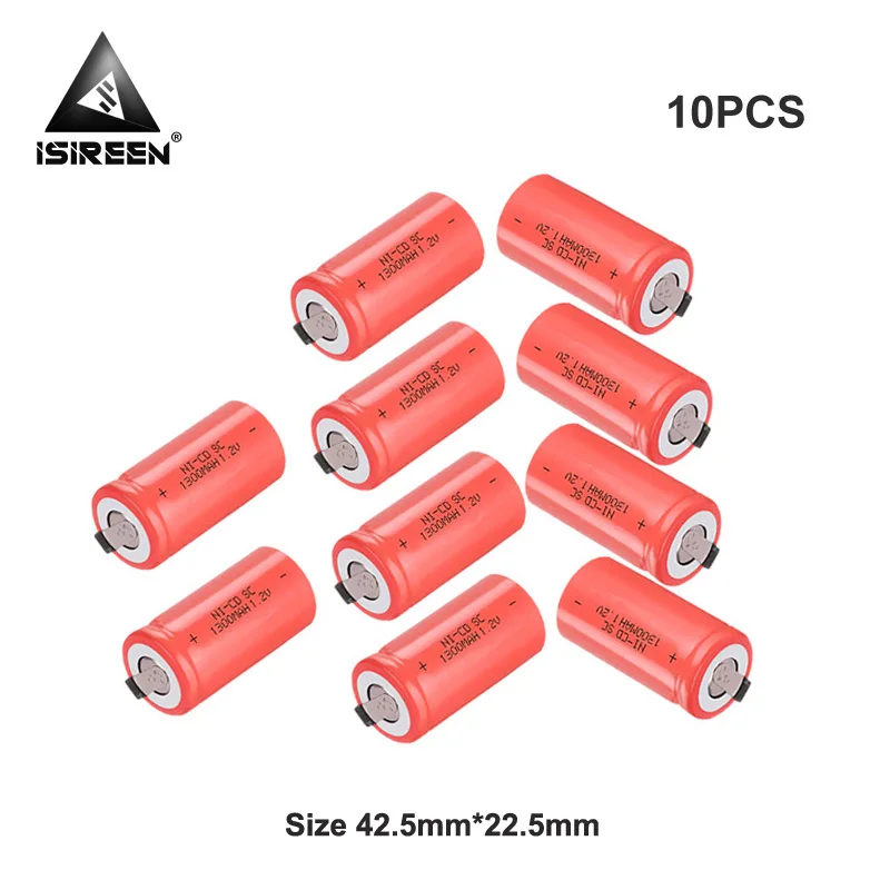 DIY 3,6 V 4,8 V 6V 7,2 V 9,6 V 10,8 V 1300 V аккумуляторные батареи 1,2 mAh Subc Ni CD V перезаряжаемые SC Ni-CD батареи аккумулятор электрический