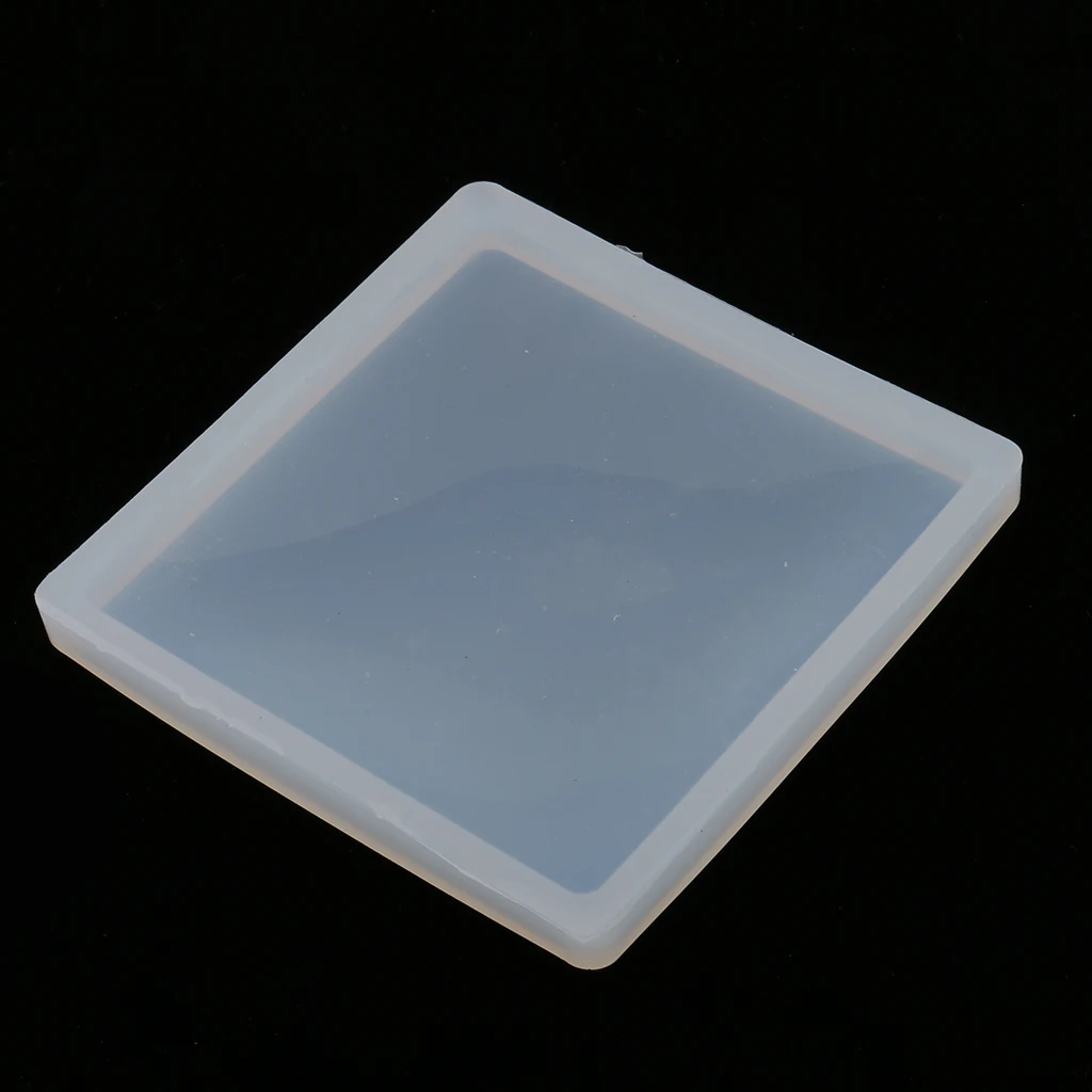 Jewelry Silicone Mold Square Shapes, for Polymer Clay, Crafting, Resin Epoxy, Pendant Earrings Making, 4 inch(9.8cm), 1 in Set