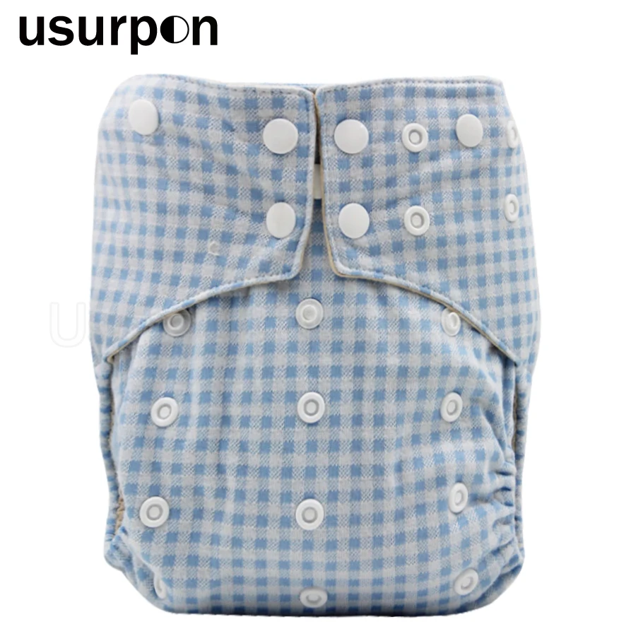 [usurpon] 1 pc Organic cloth diapers baby with cotton inner baby cloth