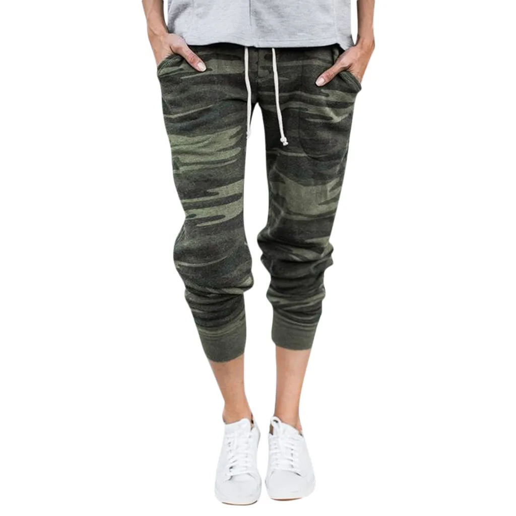 

Summer Ladies Pants 2019 Women Spring Streetwear Camouflage High Waist Woman Hip Hop Pants Chic Trousers Women Clothes