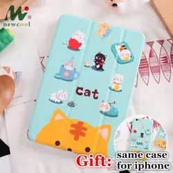 Cat mini5 магнит откидная крышка для iPad Pro 9,7 11 air 10,5 12,9 Air2 Mini 1 2 3 4 5 2019 планшет чехол для iPad 9,7 2017 2018