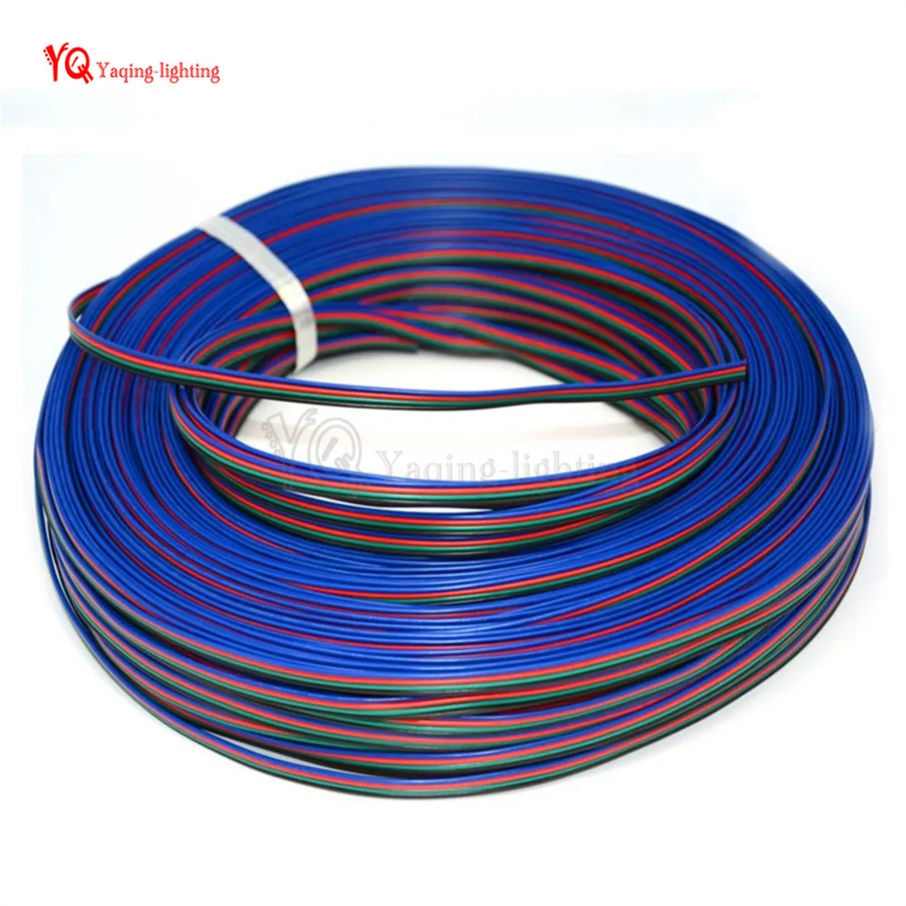 100 m шнур 4pin 20AWG RGB удлинитель линии стенд провод для Светодиодные ленты RGB 5050 3528 APA102 WS2801 Светодиодные ленты