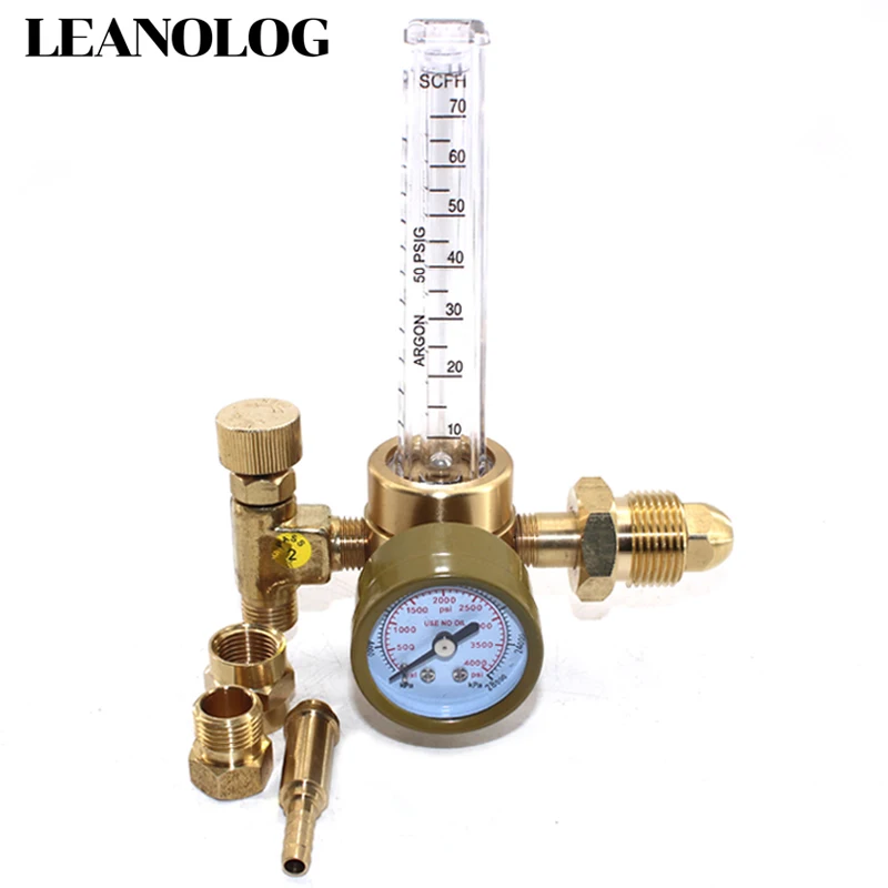 

CO2 Argon Pressure Reducer Flow Meter Control Valve Regulator Reduced Pressure Gas Flowmeter Welding Flowmeter Weld Gauge