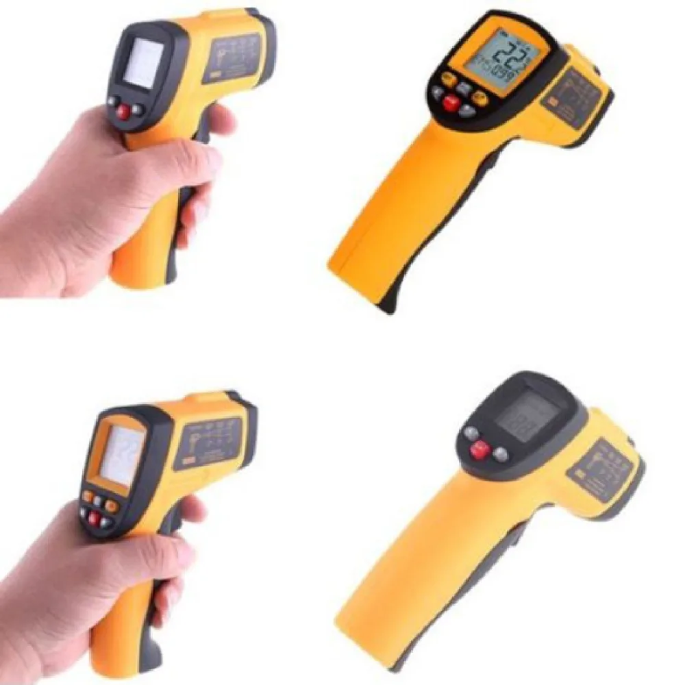

GM700 Non-Contact 12:1 LCD display IR Infrared Digital Temperature Gun Thermometer -50~700C (-58~1292F) 0.1~1.00 adjustable