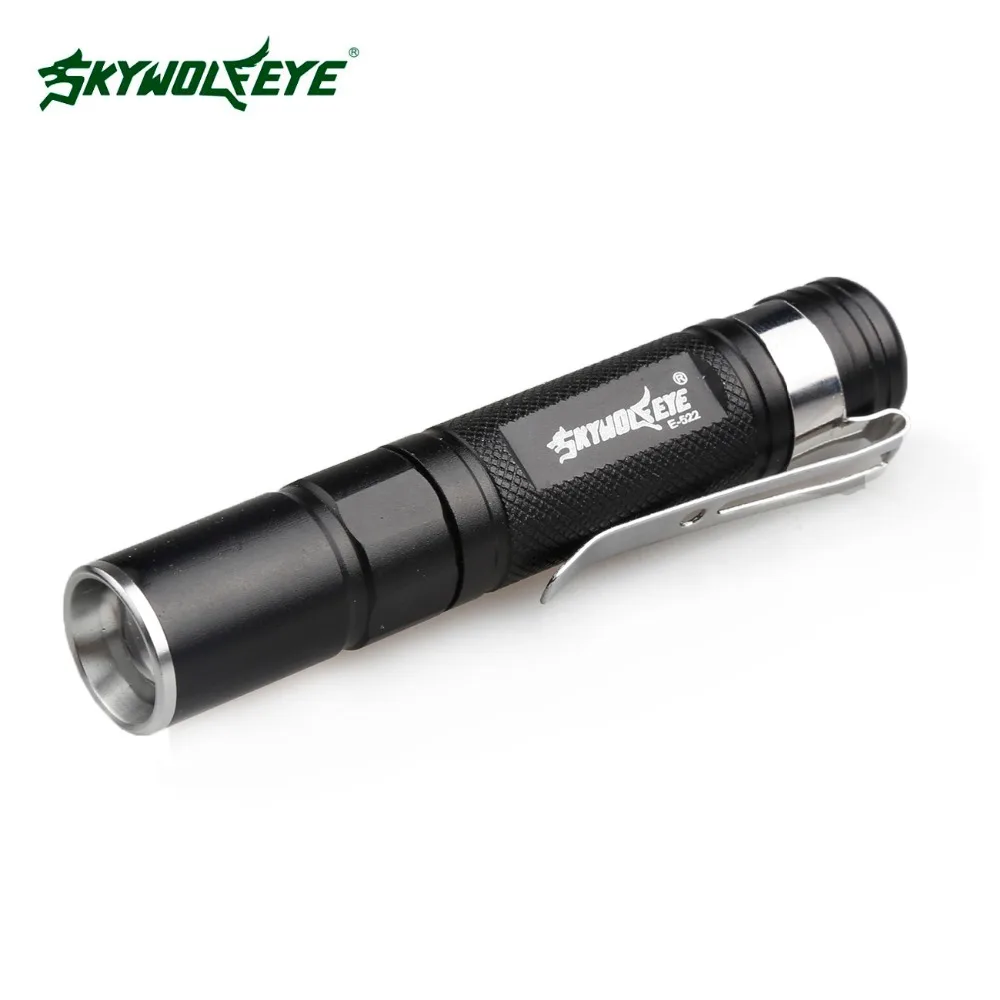 

SKYWOLF EYE E-522 Mini torch adjustable focal AAA pocket pen LED flashlight