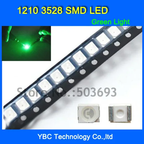 1210 3528 SMD СВЕТОДИОДНЫЙ 6colorX50pcs = 300 шт. белый/синий/красный/желтый/зеленый/RGB свет диод